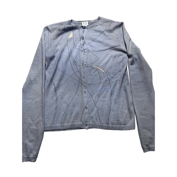 TSE 100% Cashmere Blue Cardigan in Small - Picture 1 of 10